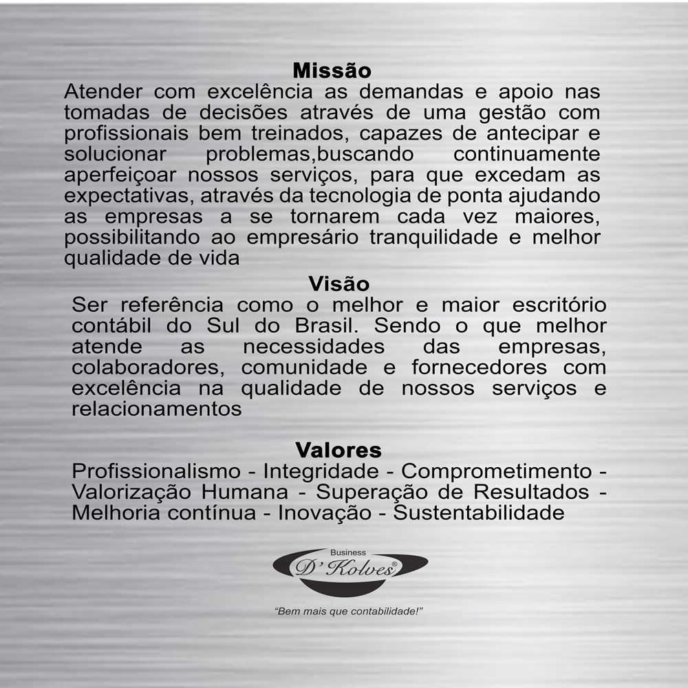 Imagem de Clientes Missão, Visão, Valores