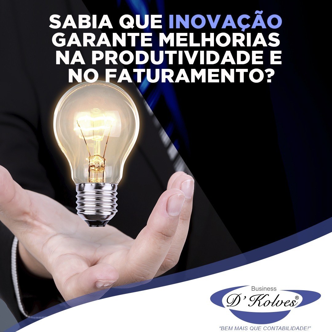 Imagem de Clientes SABIA QUE INOVAÇÃO GARANTE MELHORIAS NA PRODUTIVIDADE E NO FATURAMENTO?