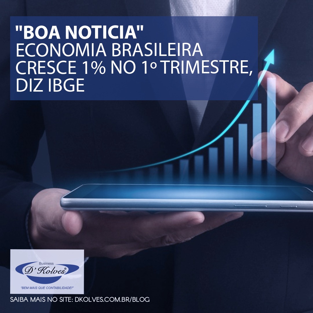 Imagem de Clientes BOA NOTLÍCIA  - ECONOMIA BRASILEIRA CRESCE 1% NO 1º TRIMESTRE, DIZ IBGE.