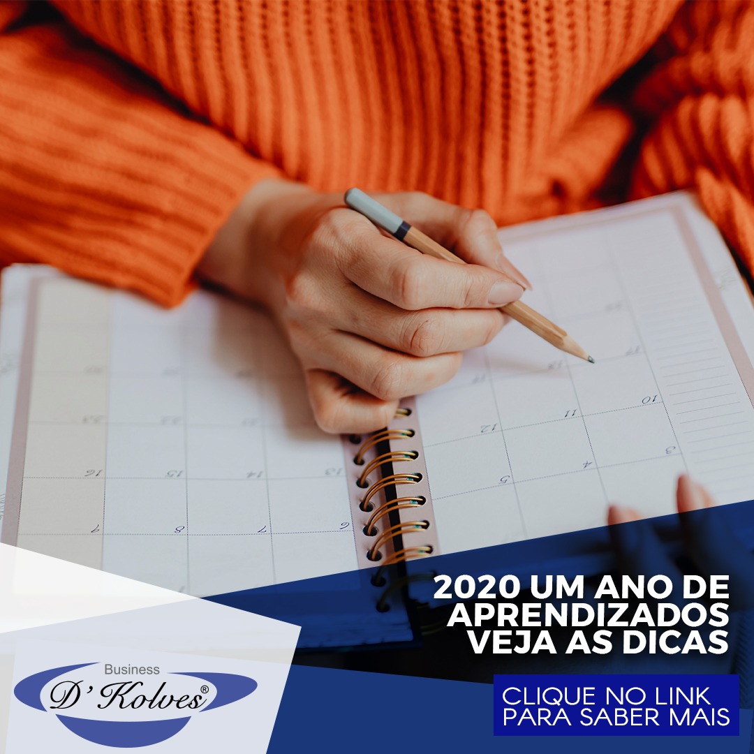 Imagem de 2020 UM ANO DE APRENDIZADO, VEJA AS DICAS!