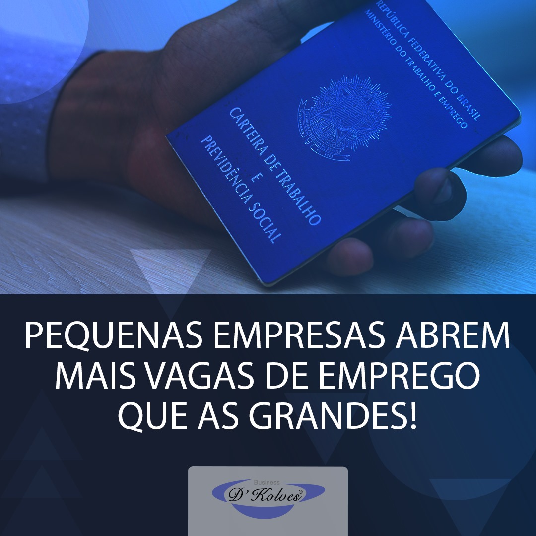 Imagem de Clientes PEQUENAS EMPRESAS ABREM MAIS VAGAS DE EMPREGO QUE AS GRANDES!