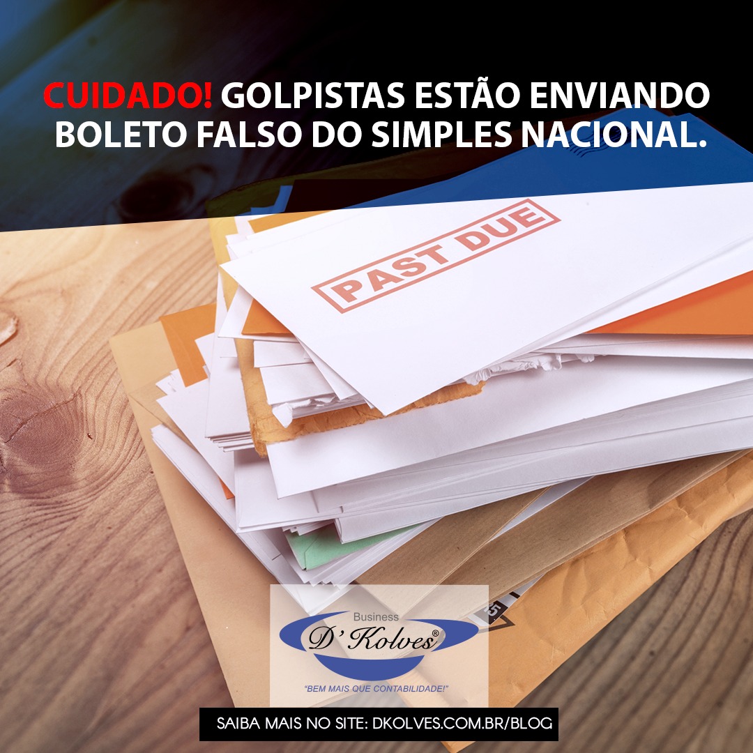 Imagem de Clientes CUIDADO! GOLPISTAS ESTÃO ENVIANDO BOLETO FALSO DO SIMPLES NACIONAL.