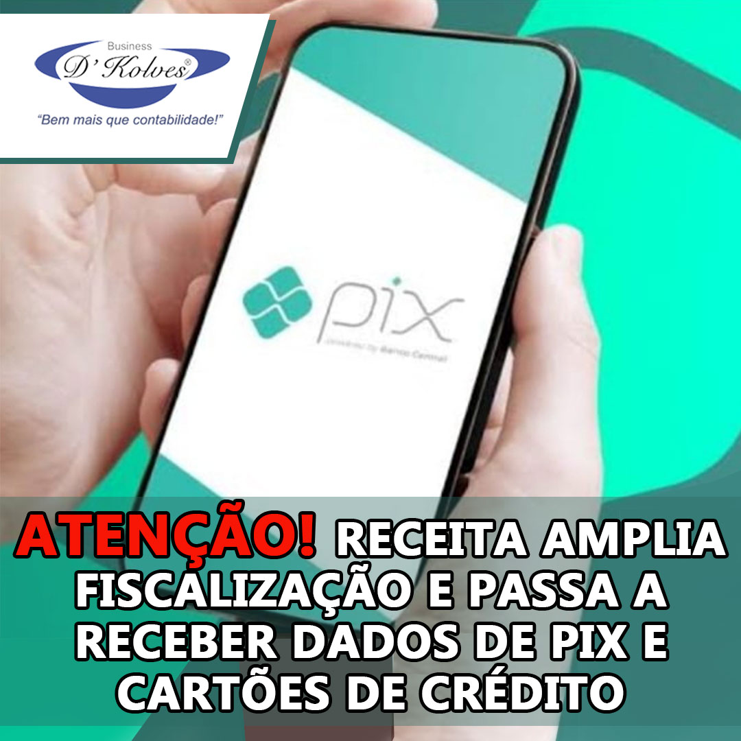 Imagem de Clientes RECEITA FEDERAL AMPLIA FISCALIZAÇÃO E PASSA A RECEBER DADOS DE PIX E CARTÕES DE CRÉDITO