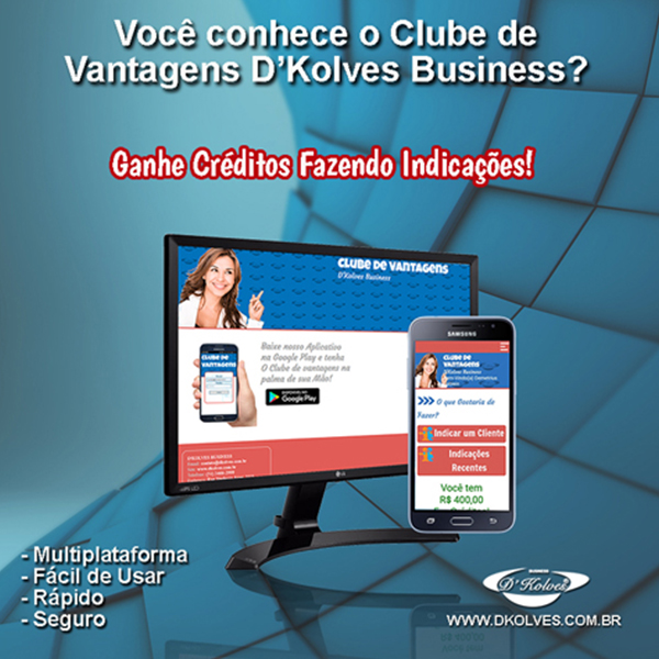 Imagem de Apresentação Clube de Vantagens D'Kolves